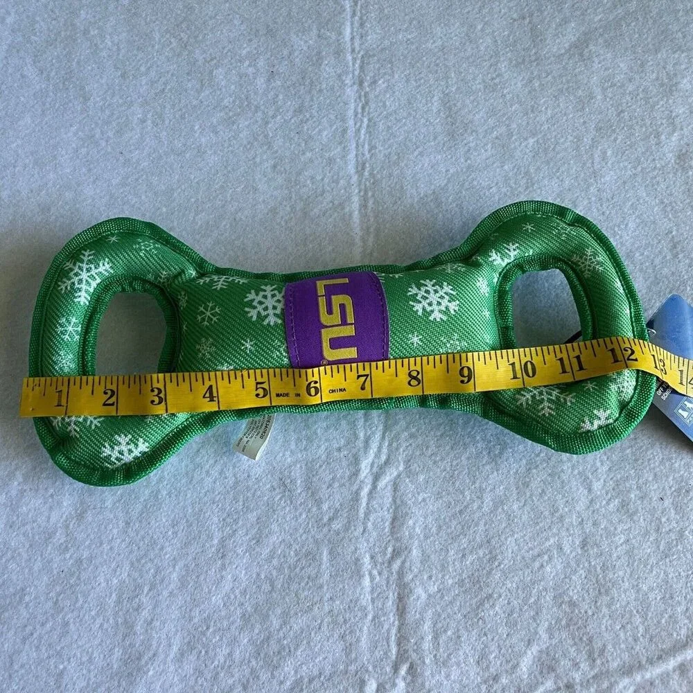 LSU Tigers Pet Dog Tug Toy Pets First Louisiana State University Football NEW